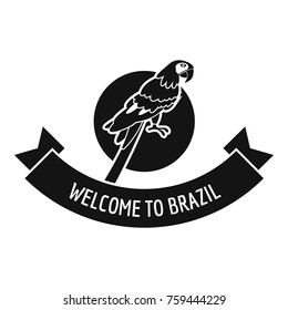 Brazil culture logo. Simple illustration of brazil culture vector logo for web