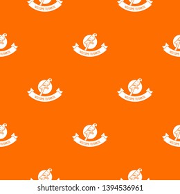 Brazil culture pattern vector orange for any web design best