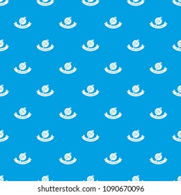 Brazil culture pattern vector seamless blue repeat for any use