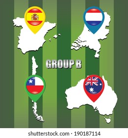 Brazil cup, group B. Team map