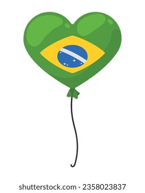 brazil day celebration festive icon isolated vector