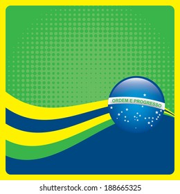 Brazil design over  background, vector illustration