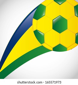 brazil design over gray  background vector illustration 