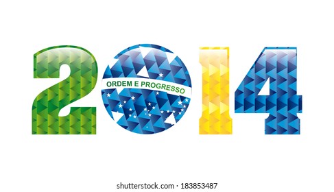 Brazil design over gray background, vector illustration