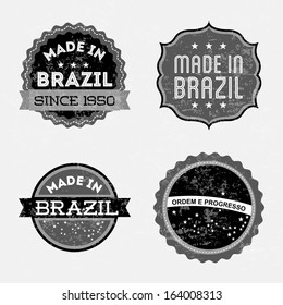 brazil design over white  background vector illustration