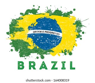 brazil design over white background vector illustration