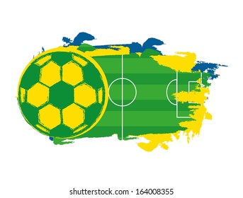 brazil design over white background vector illustration