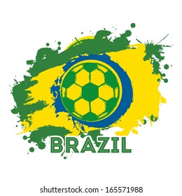 brazil design over white background vector illustration