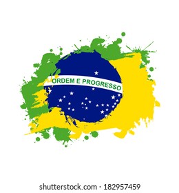 brazil design over white background vector illustration