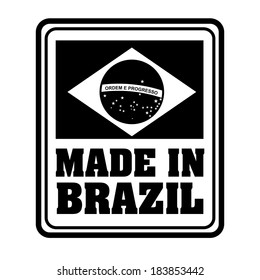 Brazil design over white background, vector illustration