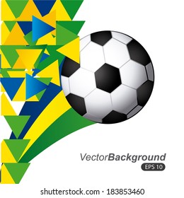 Brazil design over white background, vector illustration