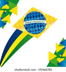 Brazil design over white background, vector illustration