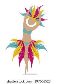 Brazil design over white background, vector illustration