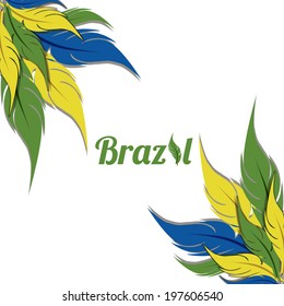 Brazil design over white background, vector illustration