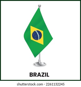 Brazil Desk Flag and Brazil Flag Design