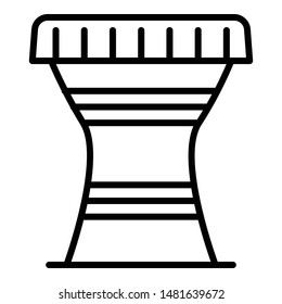 Brazil drums icon. Outline Brazil drums vector icon for web design isolated on white background