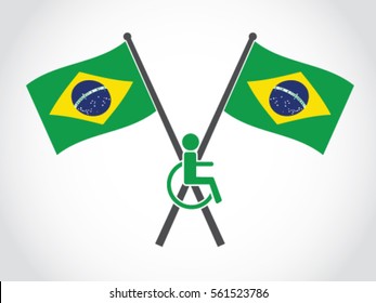 Brazil Emblem Disability