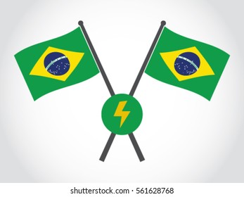 Brazil Emblem Electricity