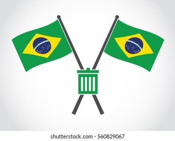Brazil Emblem Garbage