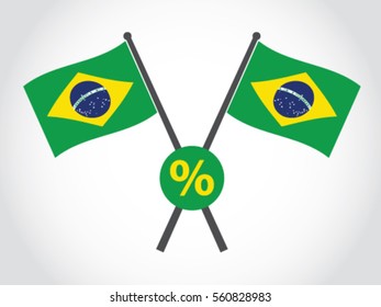 Brazil Emblem Percentage