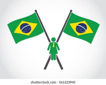 Brazil Emblem Woman In Politics