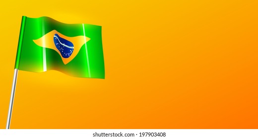 Brazil flag background template