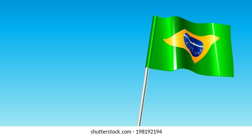 Brazil flag background template