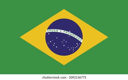 Brazil flag background vector illustration