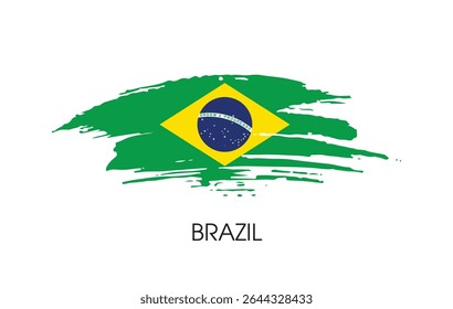 Brazil flag banner background Vector illustration design independence day banner design 