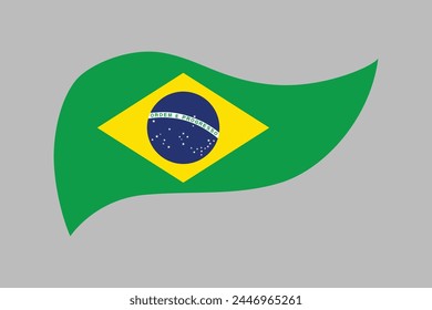 Bandera de Brasil, Bandera de Brasil, Bandera Nacional de Brasil, Ilustración vectorial EPS, Bandera de la República Federativa de Brasil
