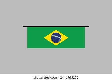 Brazil flag, The flag of Brazil, Brazilian National Flag, EPS Vector Illustration, Flag of the Federative Republic of Brazil
