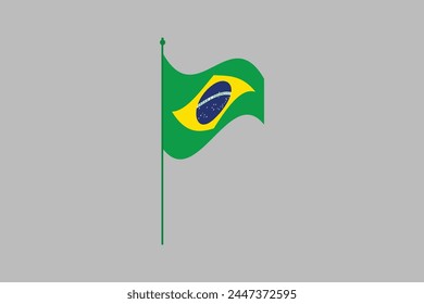 Brazil flag, The flag of Brazil, Brazilian National Flag, EPS Vector Illustration, Flag of the Federative Republic of Brazil
