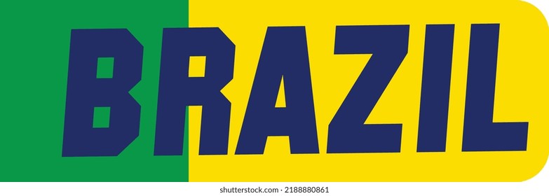 BRAZIL FLAG COLOR GRAPHIC AND PRINT VECTOR