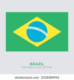 brazil flag design, National flag of brazil vector design file format eps