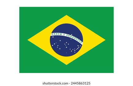 brazil flag design on illustrator