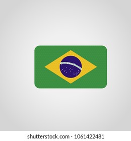 Brazil flag design vector 