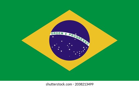 Brazil flag downloadable vector outlines