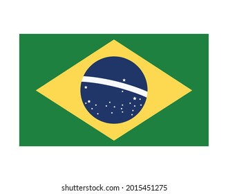 brasilianische Flaggenmarke einzeln Symbol