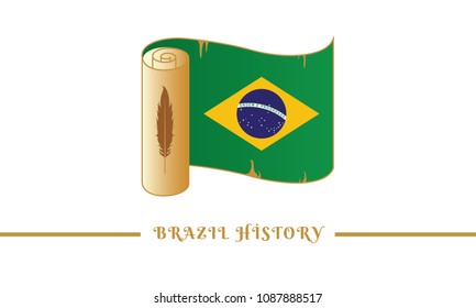 brazil flag and brazil history