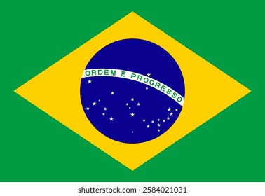 Brazil flag illustrator country flags symbol nation USA
