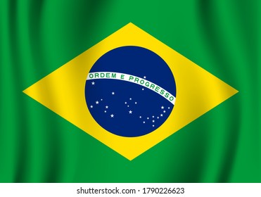 Brazil flag image vector. EPS.file.