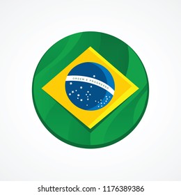 Brazil flag inside a ball