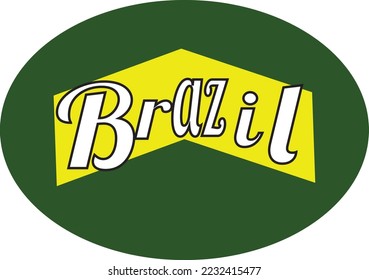 Logo de la bandera de Brasil para camiseta
