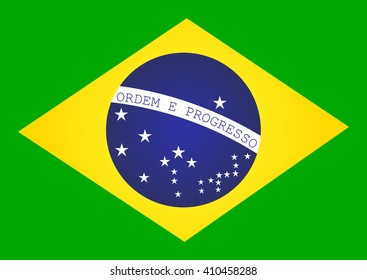 Brazil Flag. Rio 2016. Rio de Janeiro.