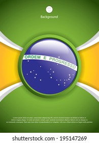 Brazil flag symbol.Vector