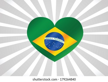 Brazil flag theme idea design 