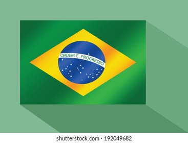 Brazil flag theme idea design