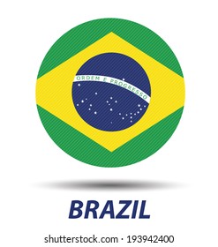 Brazil flag vector