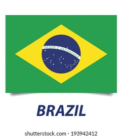 Brazil flag vector