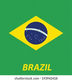 Brazil flag vector